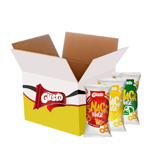 Box MIKS Krążków smakowych <i>Krążki kukurydziane smakowe 100g x 12 paczek</i>