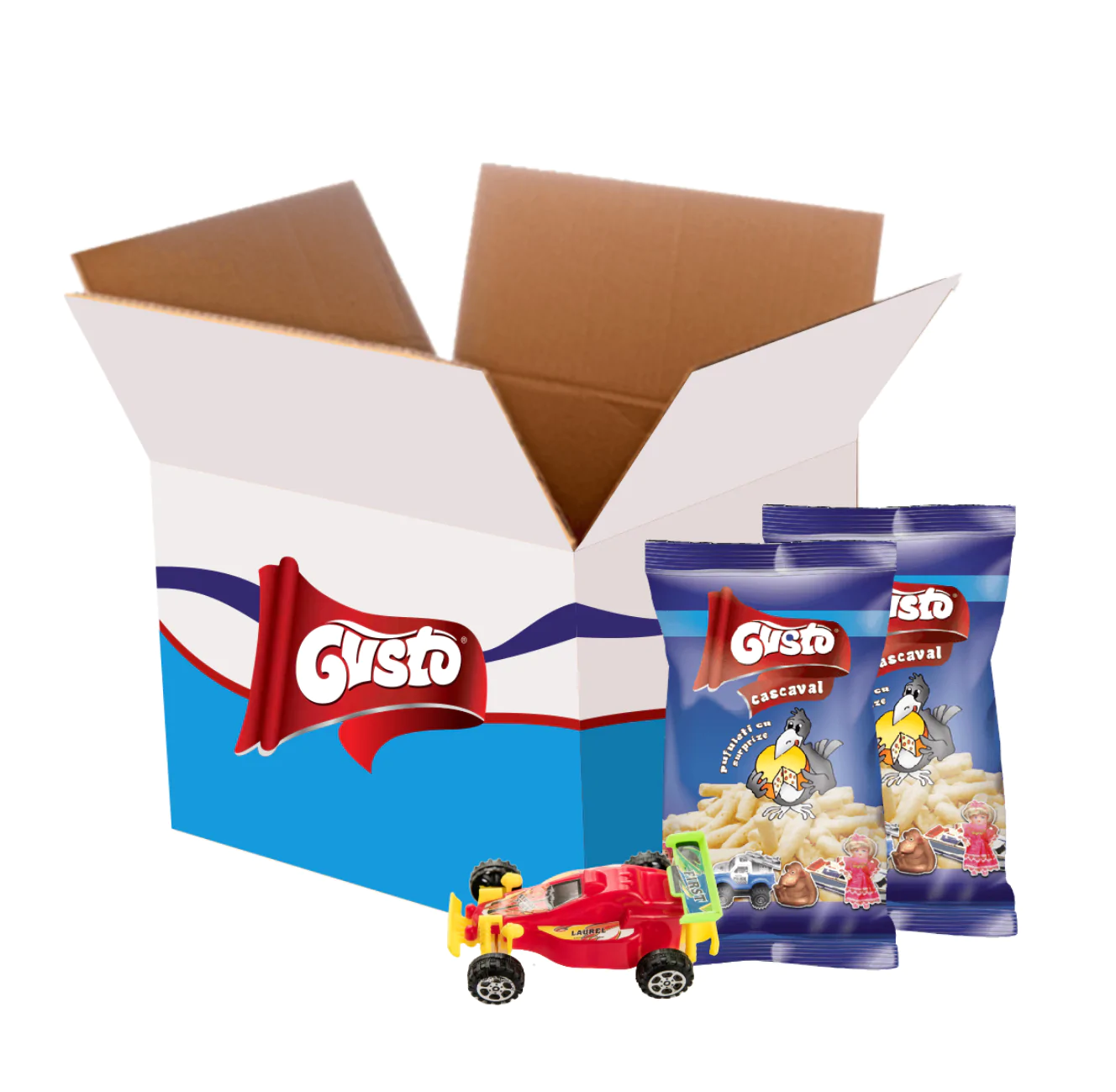 BOX Chrupek kukurydzianych z niespodzianką o smaku serowym 30g