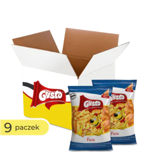 Box Chrupek kukurydzianych GUSTO o smaku pizzy 80g