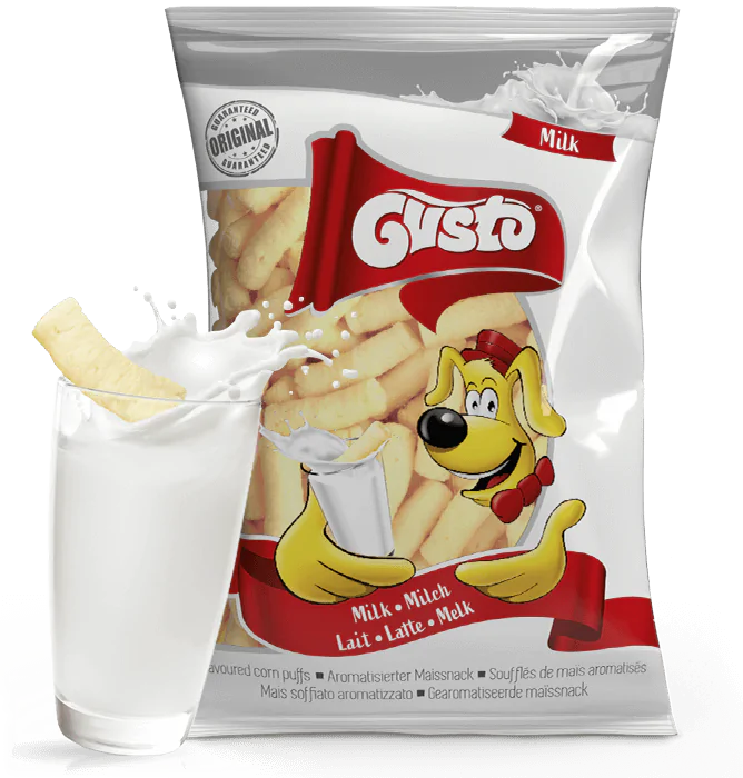 Chrupki kukurydziane GUSTO o smaku mleka 80g
