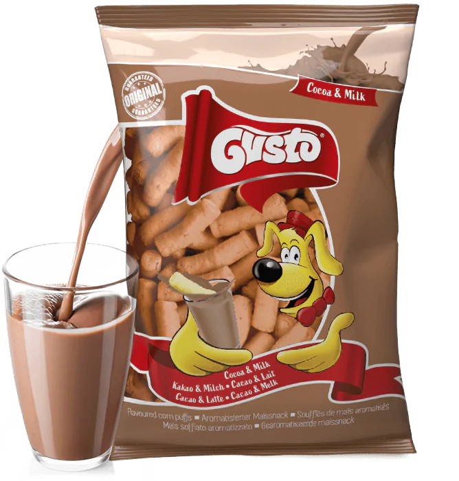 Chrupki kukurydziane Gusto o smaku kakao z mlekiem 80g