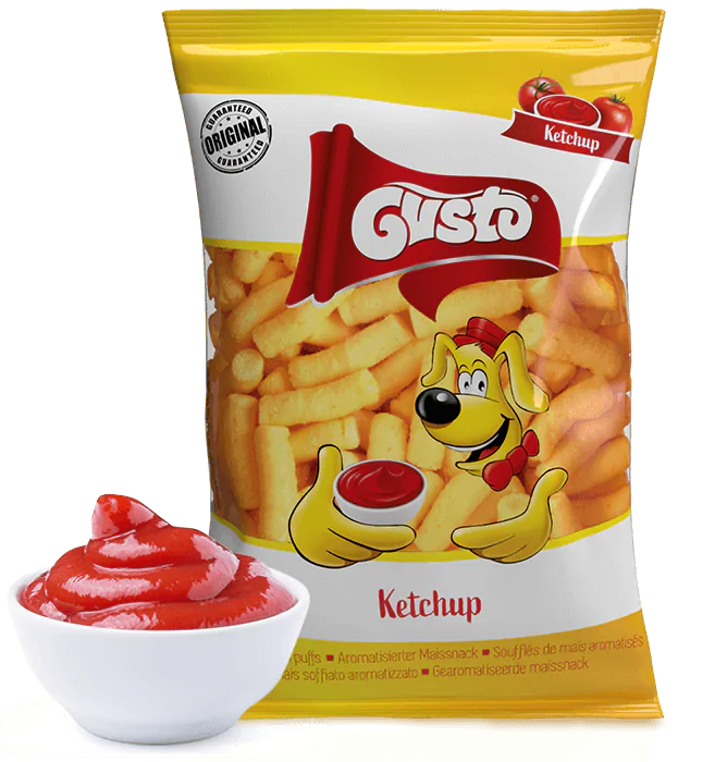 Chrupki kukurydziane Gusto o smaku ketchupowym 80g