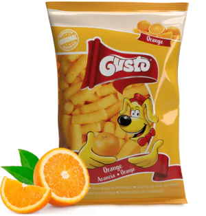 Chrupki kukurydziane Gusto o smaku pomarańczowym 80g