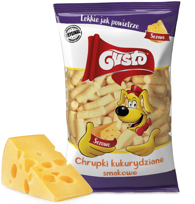 Chrupki kukurydziane Gusto o smaku serowym 100g