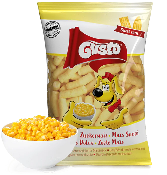 Chrupki kukurydziane Gusto o smaku słodkiej kukurydzy 80g