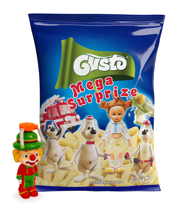 Chrupki kukurydziane naturalne, <b>lekko solone z niespodzianką</b> 60g