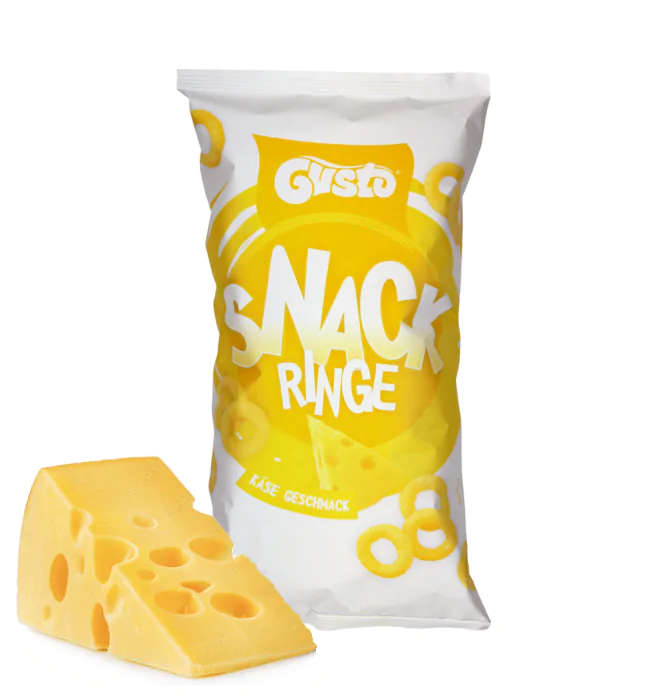 Krążki kukurydziane GUSTO o smaku serowym 100g