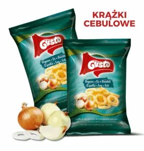 2 Paczki krążków kukurydzianych <i>o smaku cebulowym 35g</i>