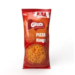1 PACZKA Krążków kukurydzianych <i>o smaku pizzy 300g</i>
